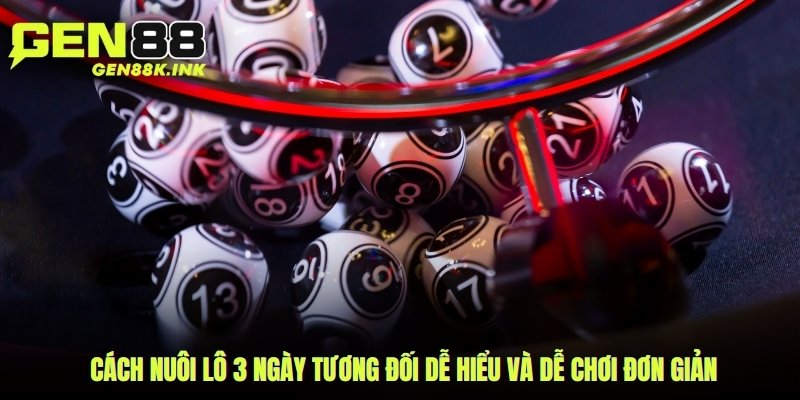 Cách nuôi lô 3 ngày tương đối dễ hiểu và dễ chơi đơn giản