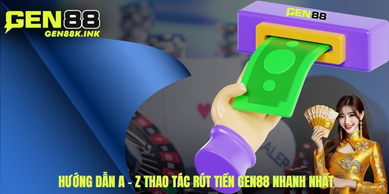 Hướng dẫn A – Z thao tác rút tiền gen88 nhanh nhất