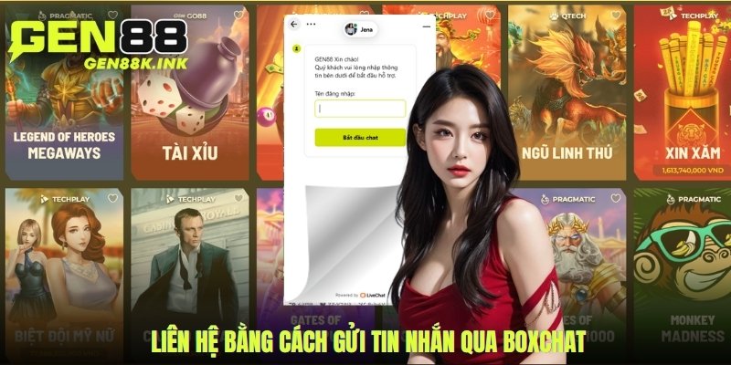 Liên hệ bằng cách gửi tin nhắn qua boxchat