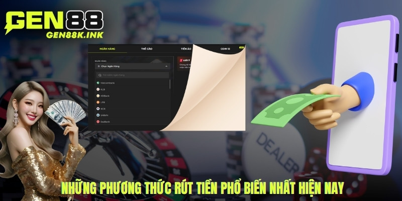 Những phương thức rút tiền phổ biến nhất hiện nay