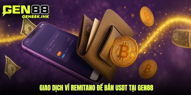 Giao dịch ví Remitano để bán USDT tại gen88